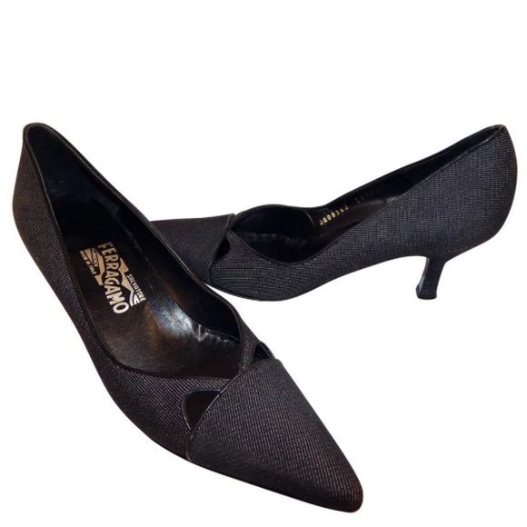 Salvatore Ferragamo Denim Heels - Picture 11 of 11